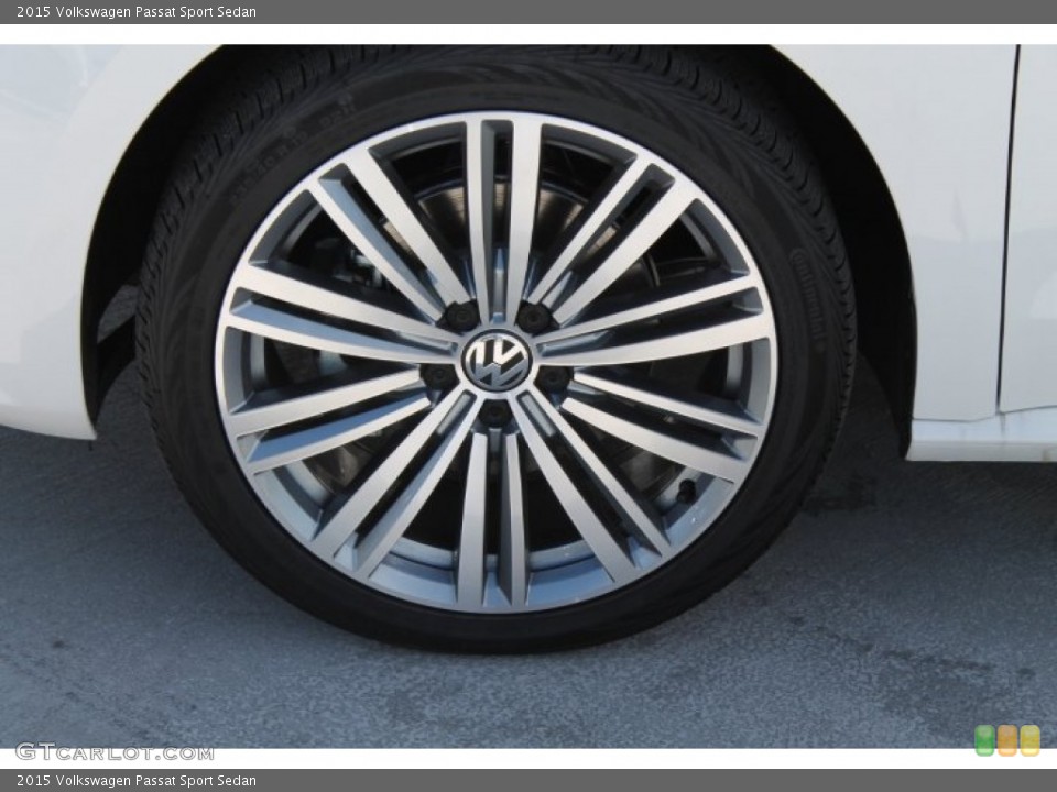 2015 Volkswagen Passat Sport Sedan Wheel and Tire Photo #97555013