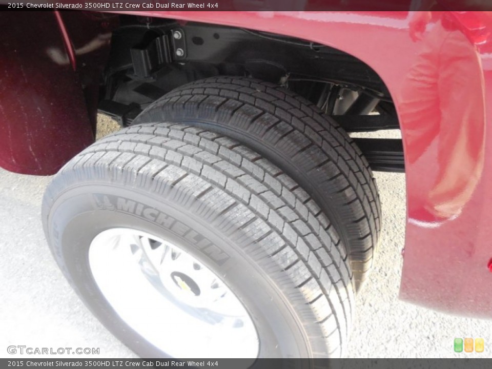 2015 Chevrolet Silverado 3500HD LTZ Crew Cab Dual Rear Wheel 4x4 Wheel and Tire Photo #97650795