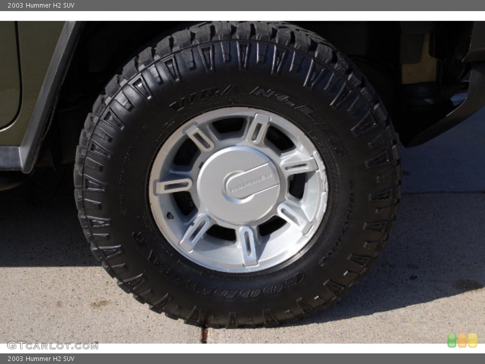 2003 Hummer H2 SUV Wheel and Tire Photo #97655493