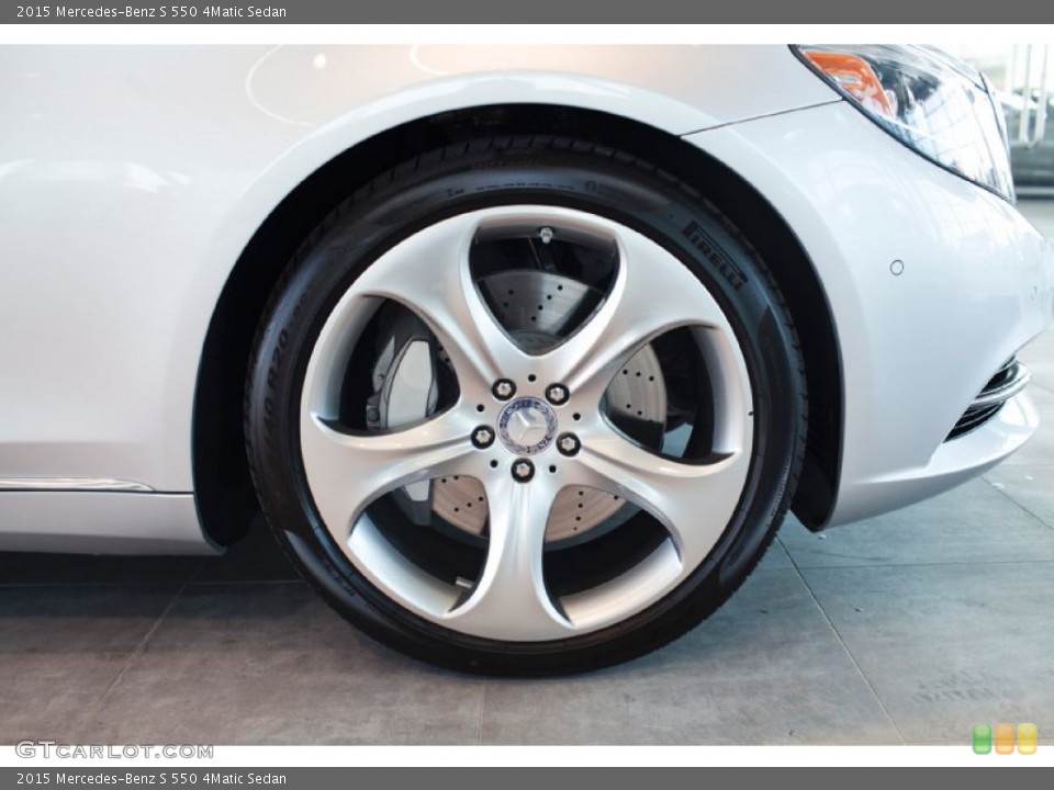 2015 Mercedes-Benz S 550 4Matic Sedan Wheel and Tire Photo #97675521