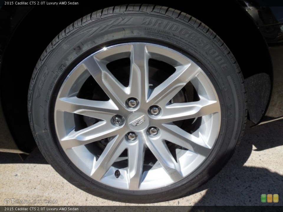 2015 Cadillac CTS 2.0T Luxury AWD Sedan Wheel and Tire Photo #97677882