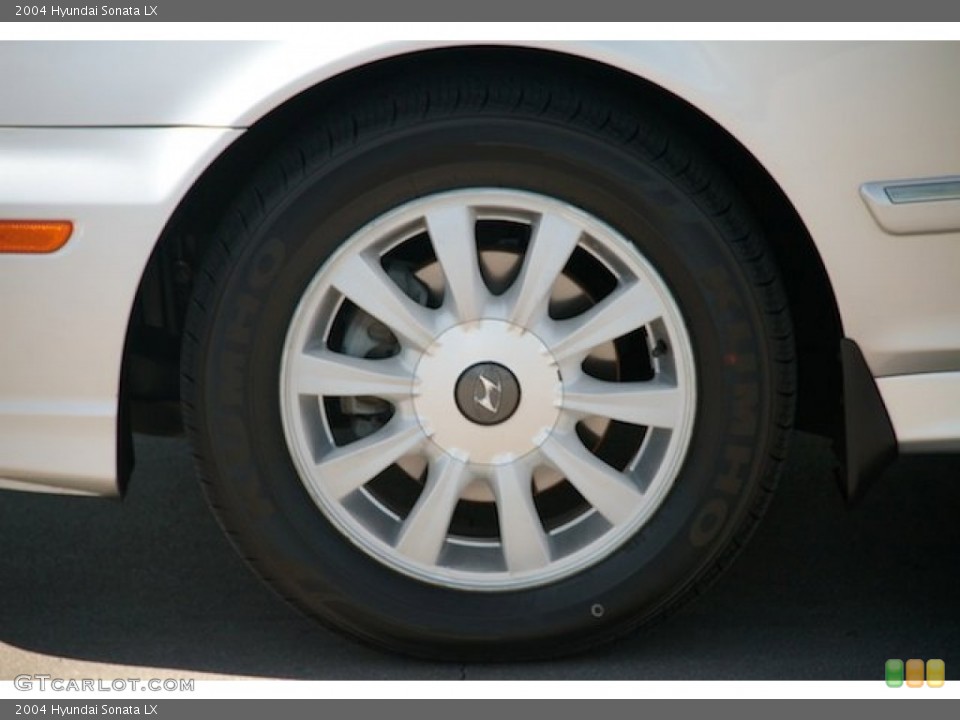 2004 Hyundai Sonata LX Wheel and Tire Photo #97678314
