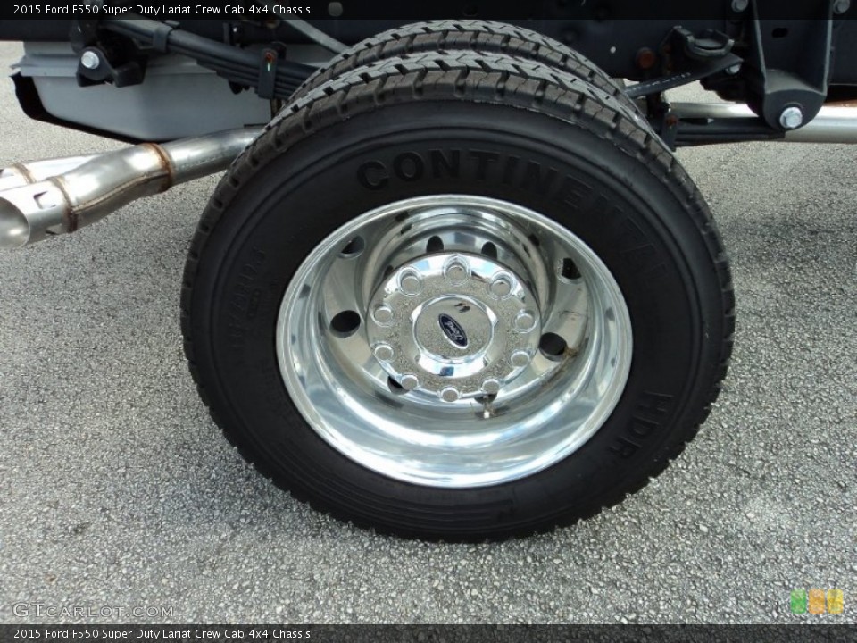 2015 Ford F550 Super Duty Lariat Crew Cab 4x4 Chassis Wheel and Tire Photo #97705338