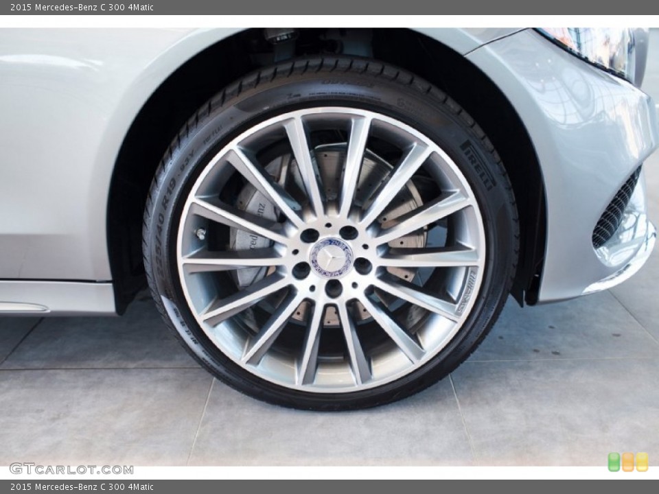 2015 Mercedes-Benz C 300 4Matic Wheel and Tire Photo #97732194