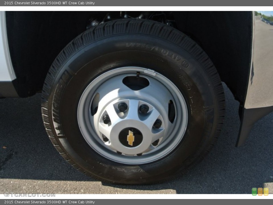 2015 Chevrolet Silverado 3500HD WT Crew Cab Utility Wheel and Tire Photo #97746698