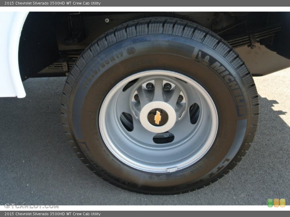 2015 Chevrolet Silverado 3500HD WT Crew Cab Utility Wheel and Tire Photo #97746752