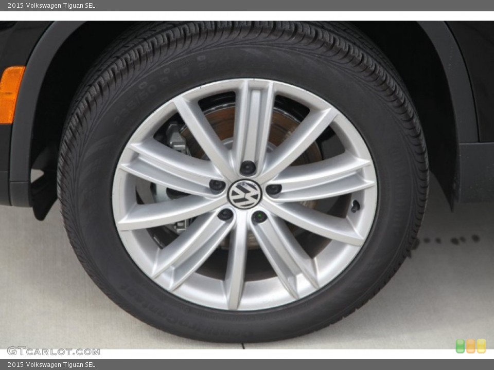 2015 Volkswagen Tiguan SEL Wheel and Tire Photo #97753604