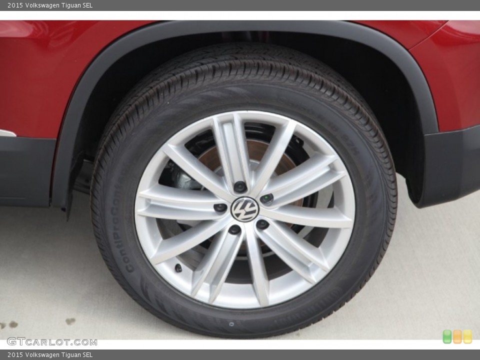 2015 Volkswagen Tiguan SEL Wheel and Tire Photo #97757801