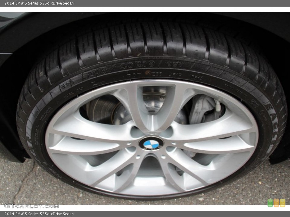 2014 BMW 5 Series 535d xDrive Sedan Wheel and Tire Photo #97788933