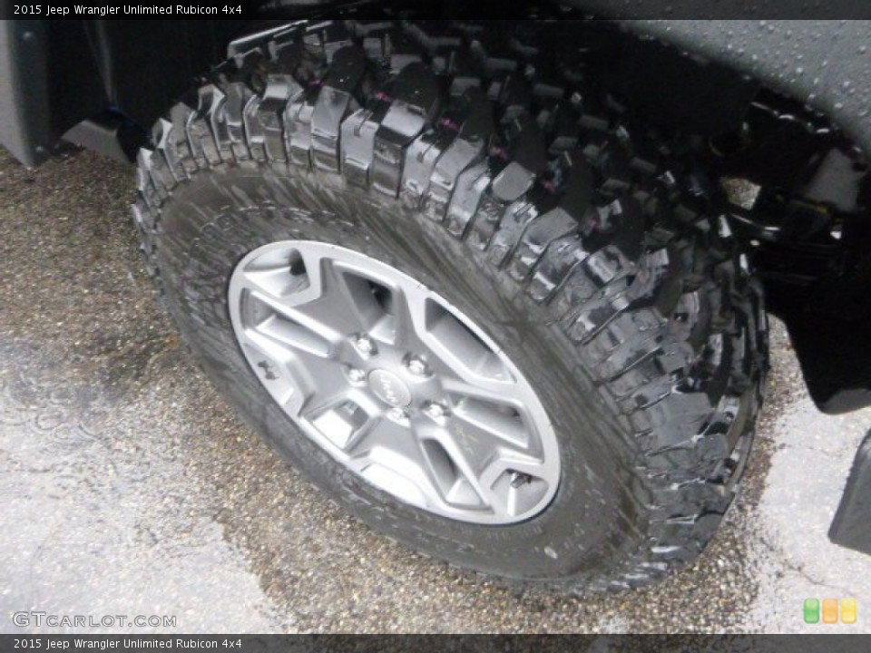 2015 Jeep Wrangler Unlimited Rubicon 4x4 Wheel and Tire Photo #97917991