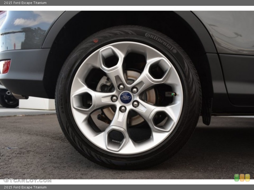 2015 Ford Escape Titanium Wheel and Tire Photo #97975798