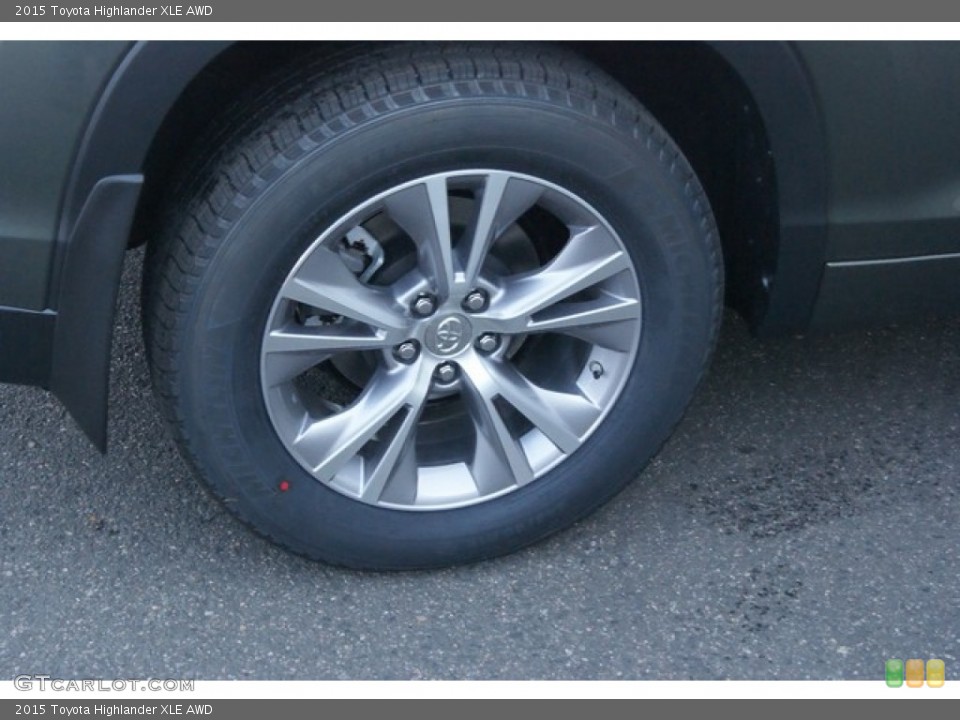 2015 Toyota Highlander XLE AWD Wheel and Tire Photo #98025619