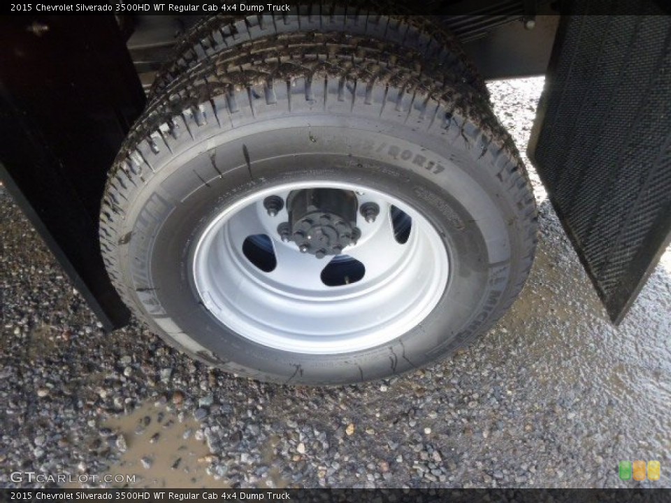 2015 Chevrolet Silverado 3500HD WT Regular Cab 4x4 Dump Truck Wheel and Tire Photo #98032132