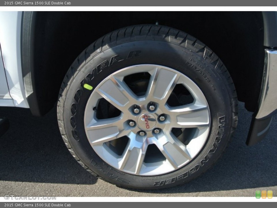 2015 GMC Sierra 1500 SLE Double Cab Wheel and Tire Photo #98101919