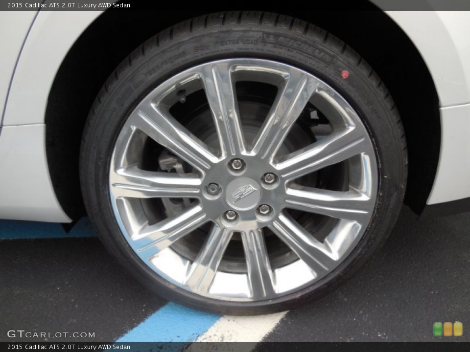 2015 Cadillac ATS 2.0T Luxury AWD Sedan Wheel and Tire Photo #98107007