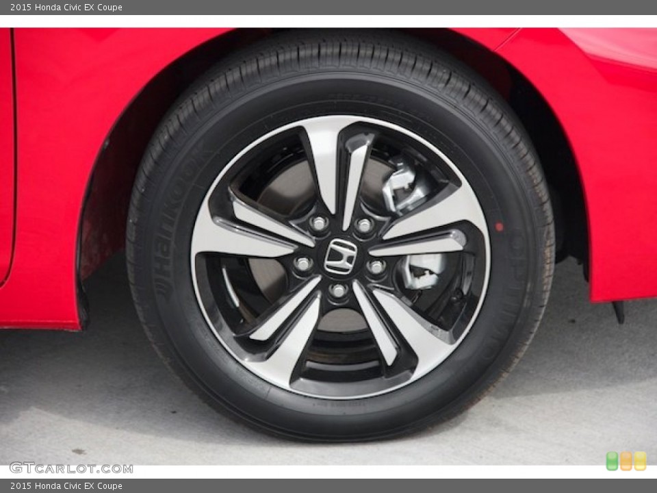 2015 Honda Civic EX Coupe Wheel and Tire Photo #98142235