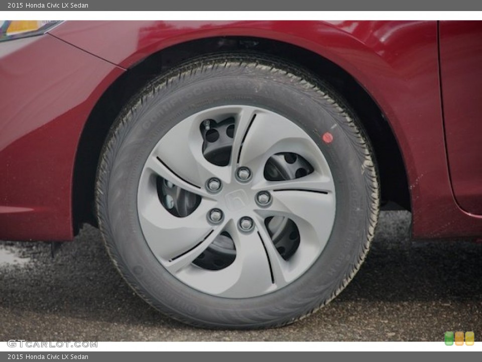 2015 Honda Civic LX Sedan Wheel and Tire Photo #98143983