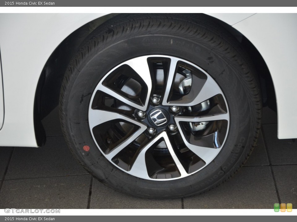 2015 Honda Civic EX Sedan Wheel and Tire Photo #98183688