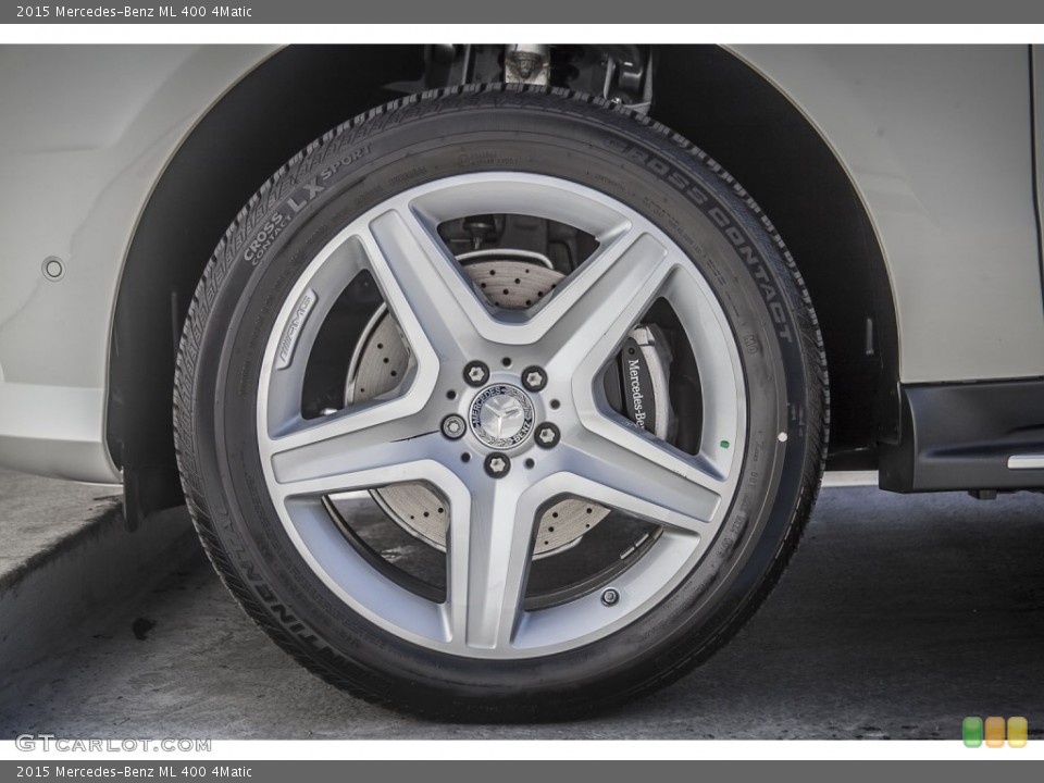2015 Mercedes-Benz ML 400 4Matic Wheel and Tire Photo #98212734