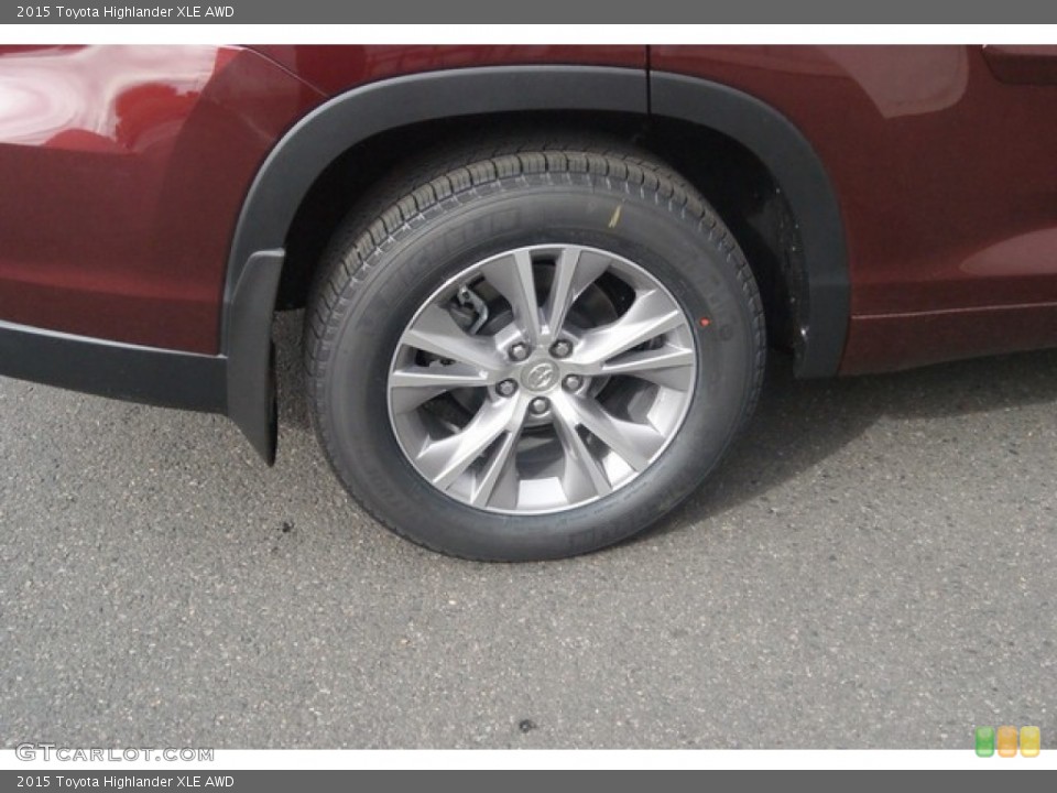 2015 Toyota Highlander XLE AWD Wheel and Tire Photo #98259407