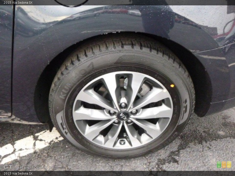 2015 Kia Sedona SX Wheel and Tire Photo #98303023
