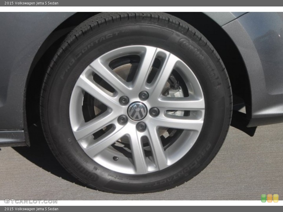 2015 Volkswagen Jetta S Sedan Wheel and Tire Photo #98318230