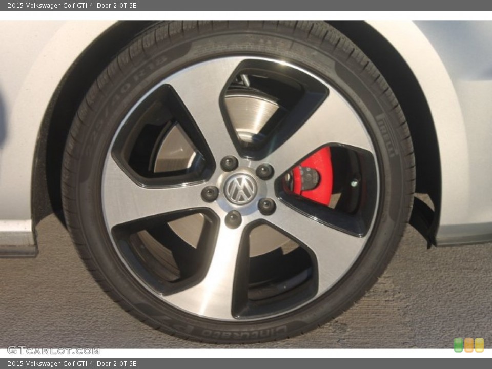 2015 Volkswagen Golf GTI 4-Door 2.0T SE Wheel and Tire Photo #98318833