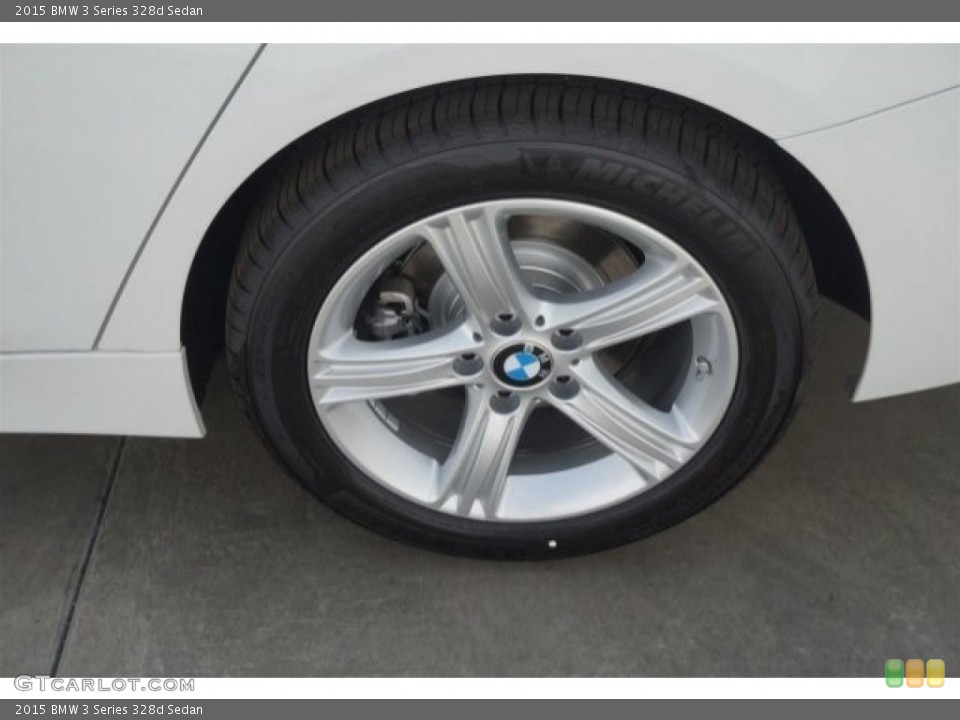 2015 BMW 3 Series 328d Sedan Wheel and Tire Photo #98335347
