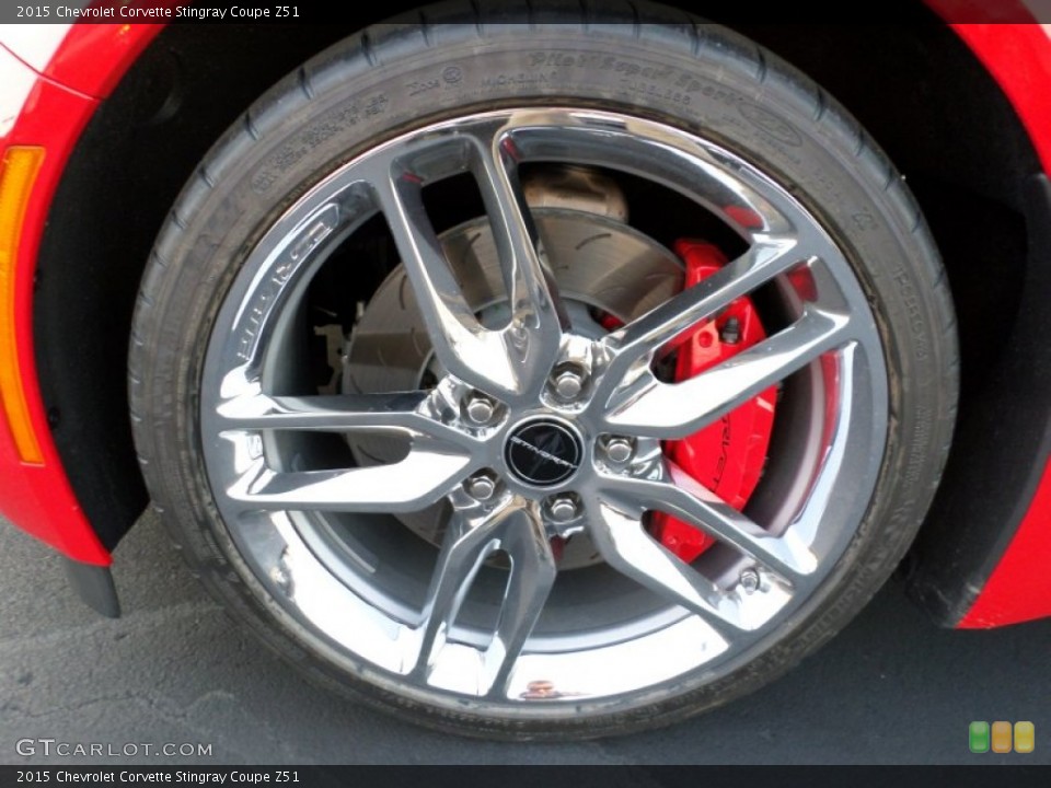 2015 Chevrolet Corvette Stingray Coupe Z51 Wheel and Tire Photo #98339610