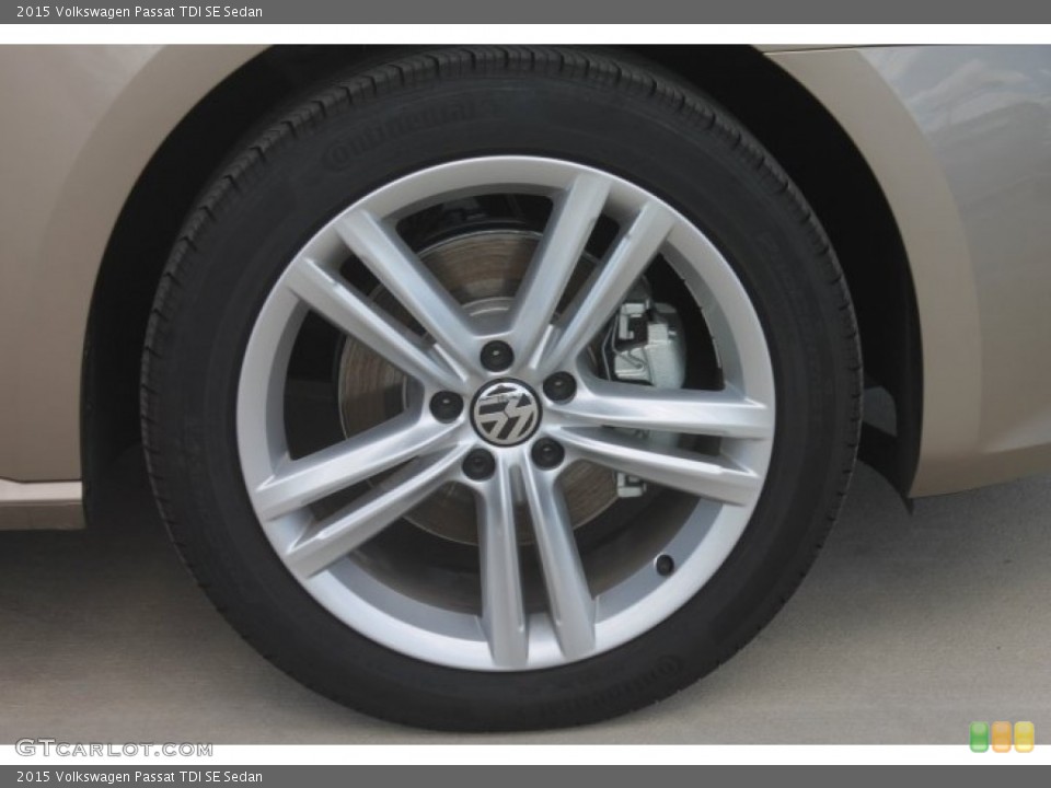 2015 Volkswagen Passat TDI SE Sedan Wheel and Tire Photo #98363202
