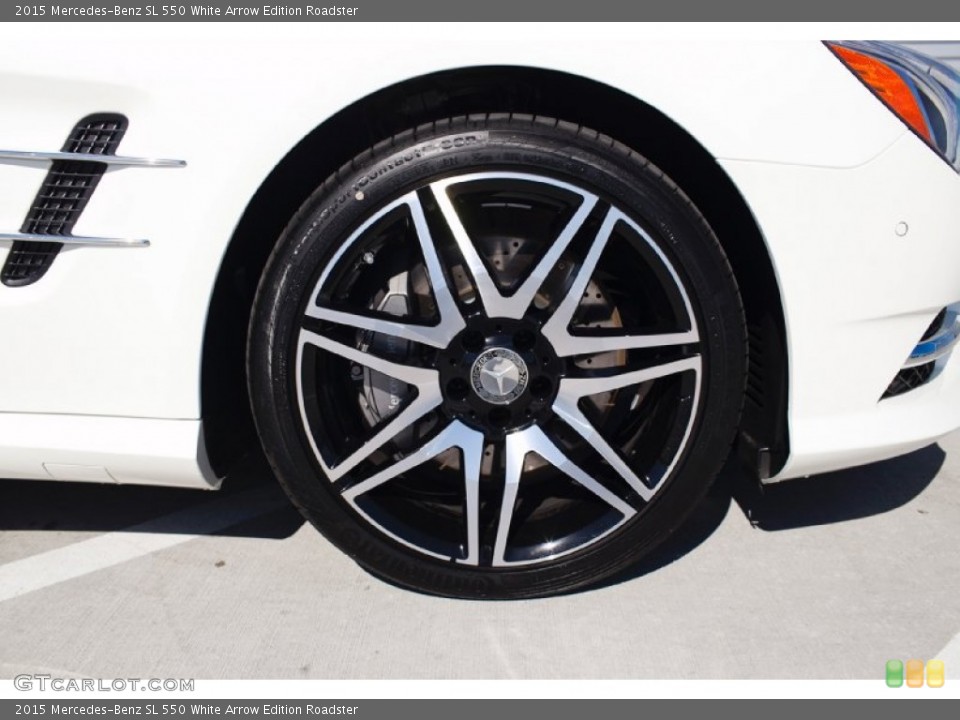 2015 Mercedes-Benz SL 550 White Arrow Edition Roadster Wheel and Tire Photo #98367750