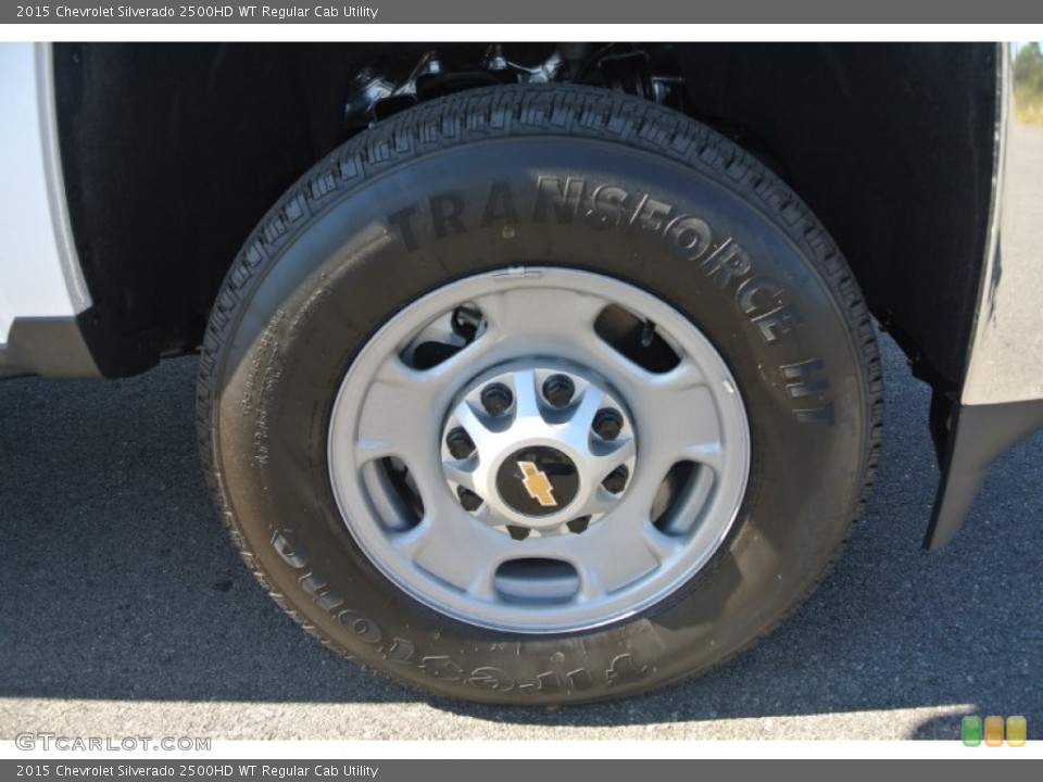 2015 Chevrolet Silverado 2500HD WT Regular Cab Utility Wheel and Tire Photo #98413273