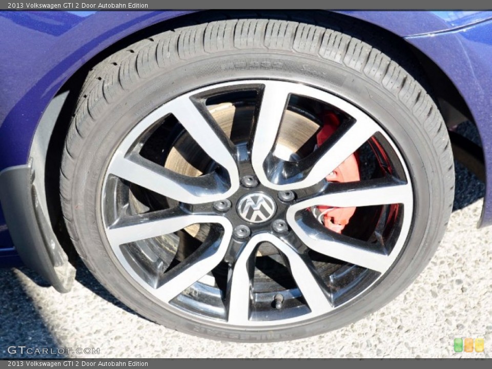 2013 Volkswagen GTI 2 Door Autobahn Edition Wheel and Tire Photo #98413357