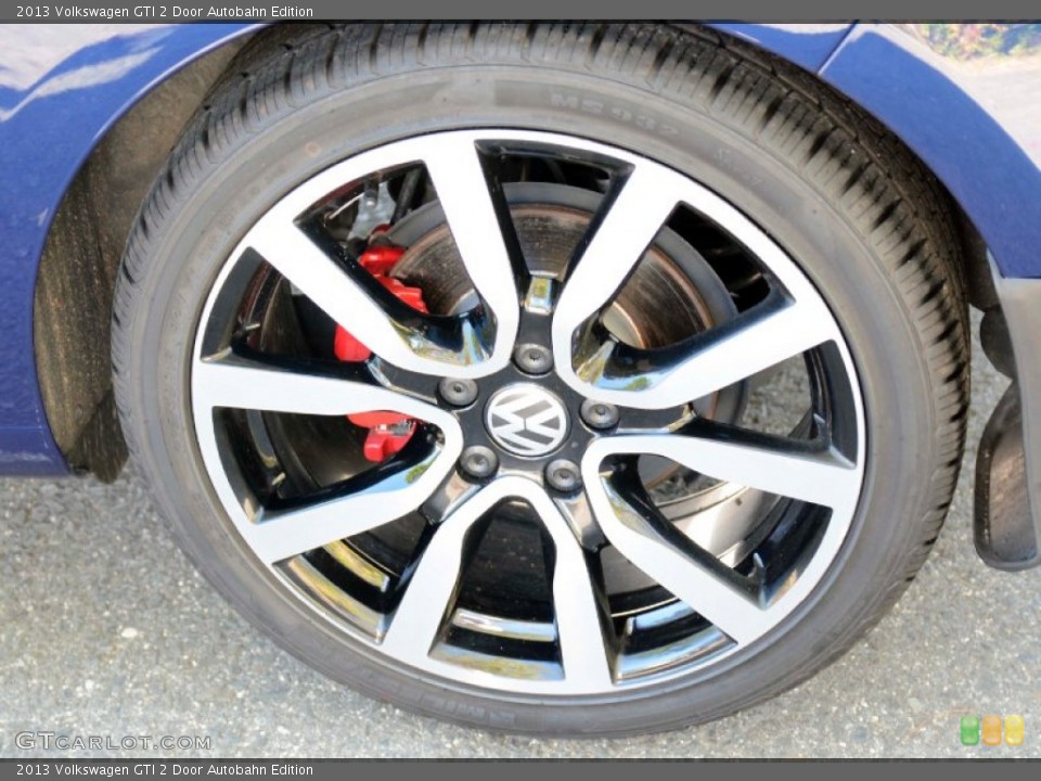 2013 Volkswagen GTI 2 Door Autobahn Edition Wheel and Tire Photo #98413384