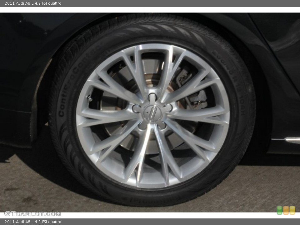 2011 Audi A8 L 4.2 FSI quattro Wheel and Tire Photo #98417062