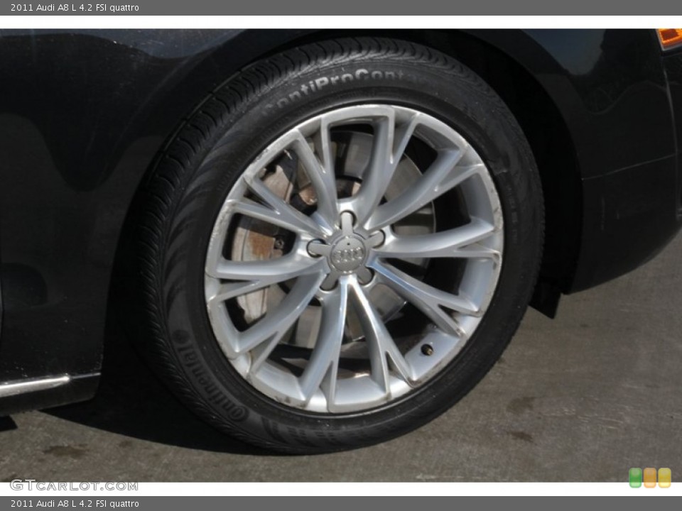 2011 Audi A8 L 4.2 FSI quattro Wheel and Tire Photo #98417074