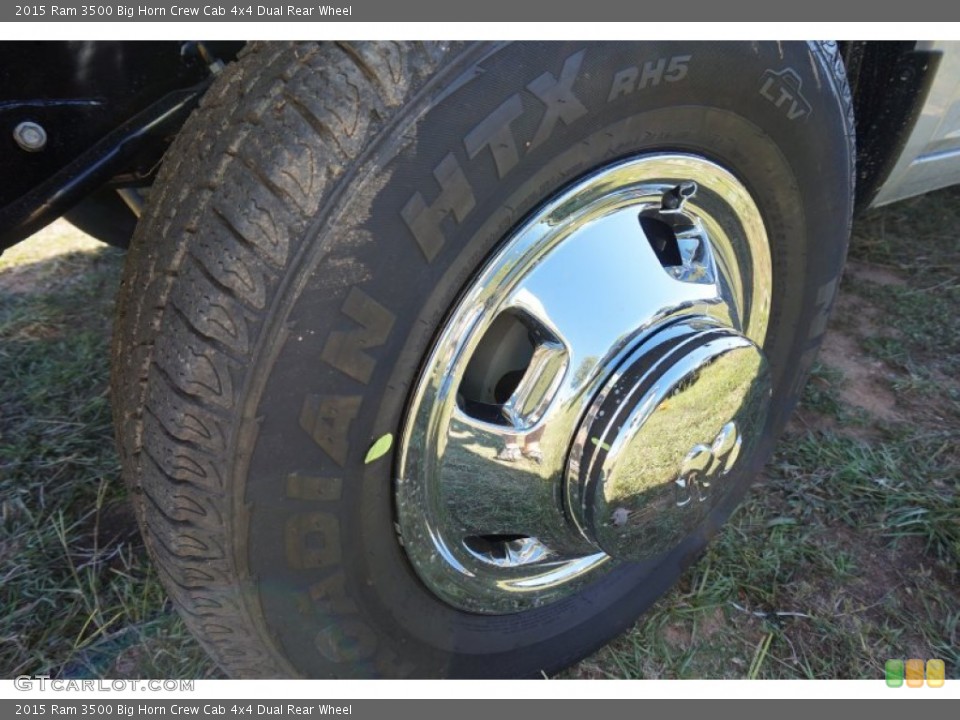 2015 Ram 3500 Big Horn Crew Cab 4x4 Dual Rear Wheel Wheel and Tire Photo #98436863
