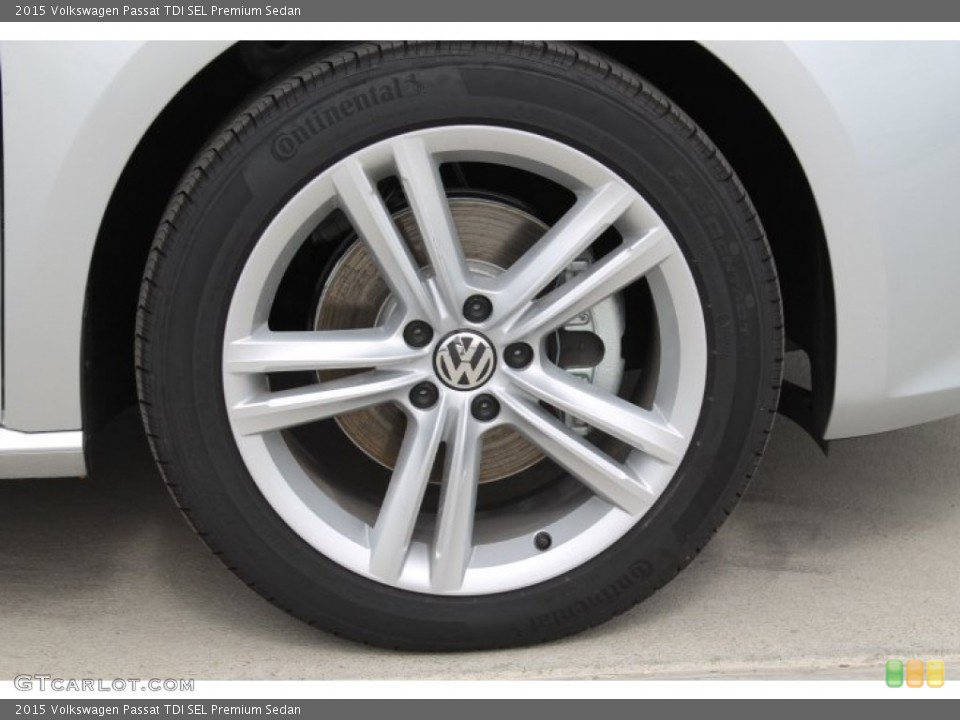 2015 Volkswagen Passat TDI SEL Premium Sedan Wheel and Tire Photo #98483187