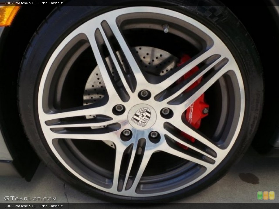 2009 Porsche 911 Turbo Cabriolet Wheel and Tire Photo #98569738