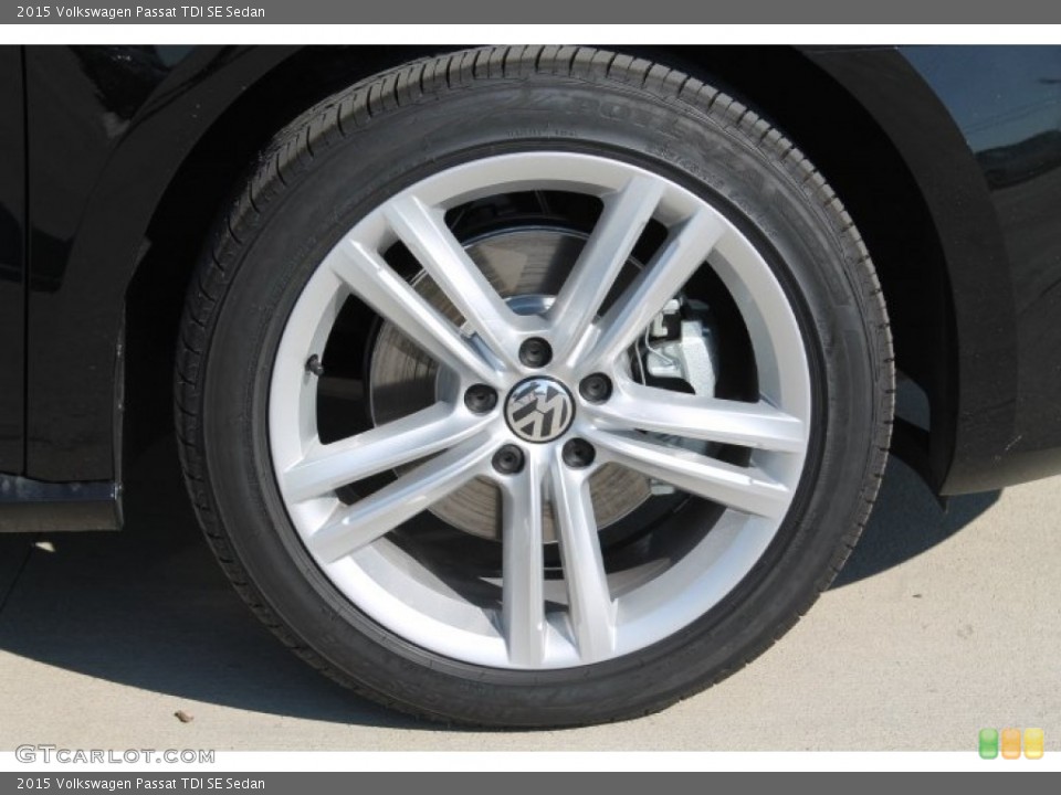 2015 Volkswagen Passat TDI SE Sedan Wheel and Tire Photo #98652753