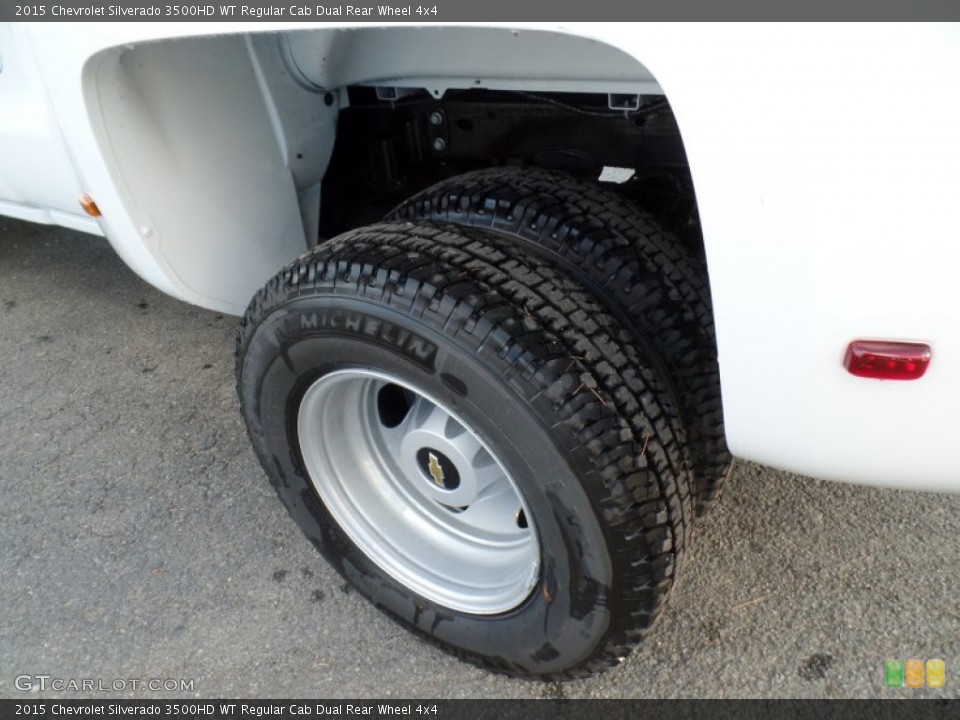 2015 Chevrolet Silverado 3500HD WT Regular Cab Dual Rear Wheel 4x4 Wheel and Tire Photo #98653868
