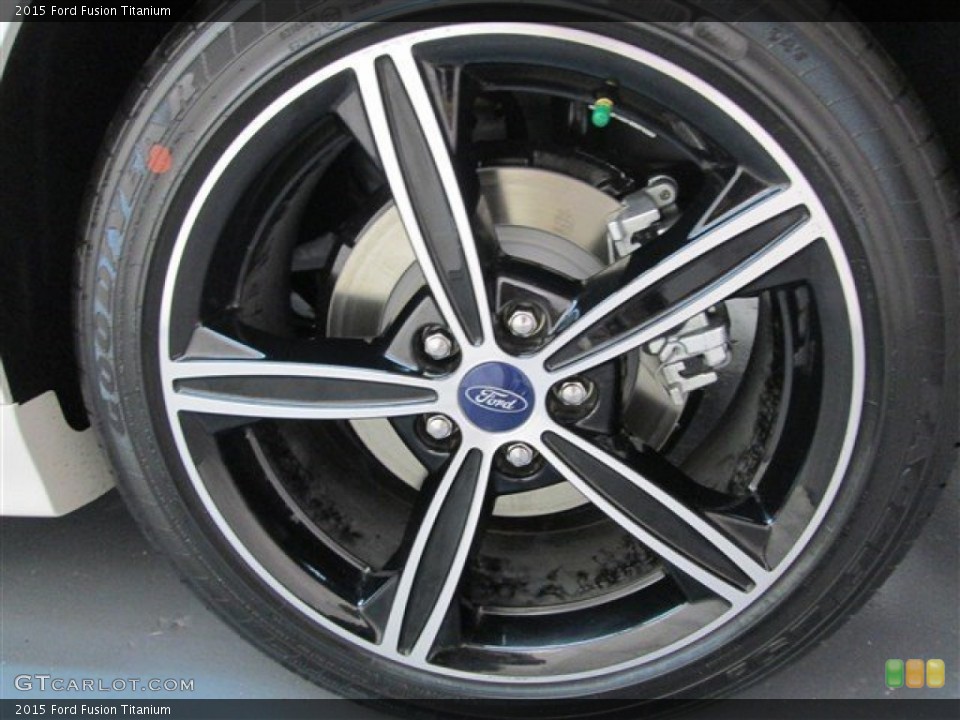 2015 Ford Fusion Titanium Wheel and Tire Photo #98670353