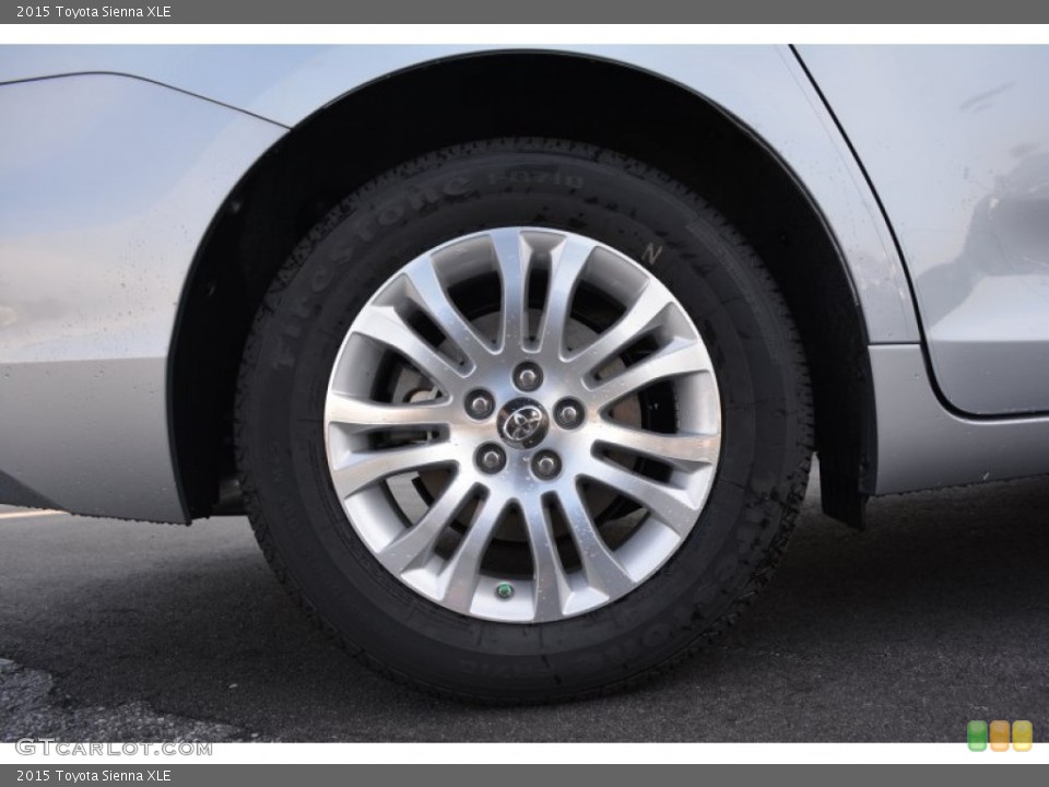 2015 Toyota Sienna XLE Wheel and Tire Photo #98675615