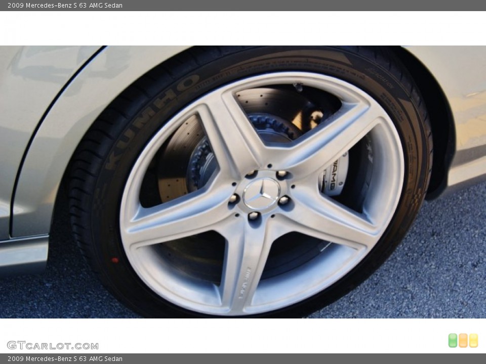 2009 Mercedes-Benz S 63 AMG Sedan Wheel and Tire Photo #98690248