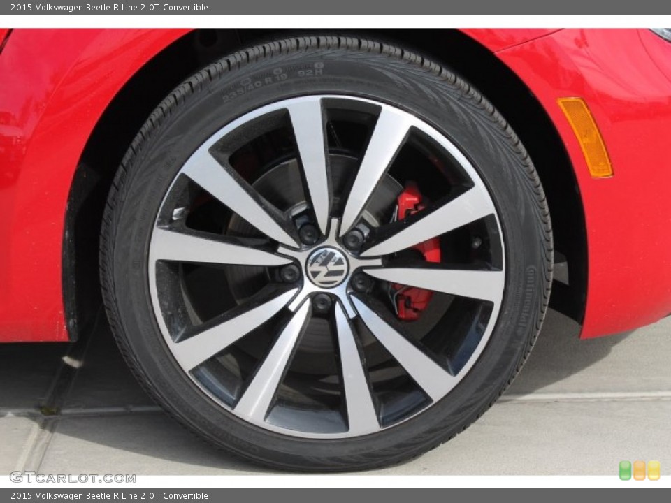 2015 Volkswagen Beetle R Line 2.0T Convertible Wheel and Tire Photo #98759537