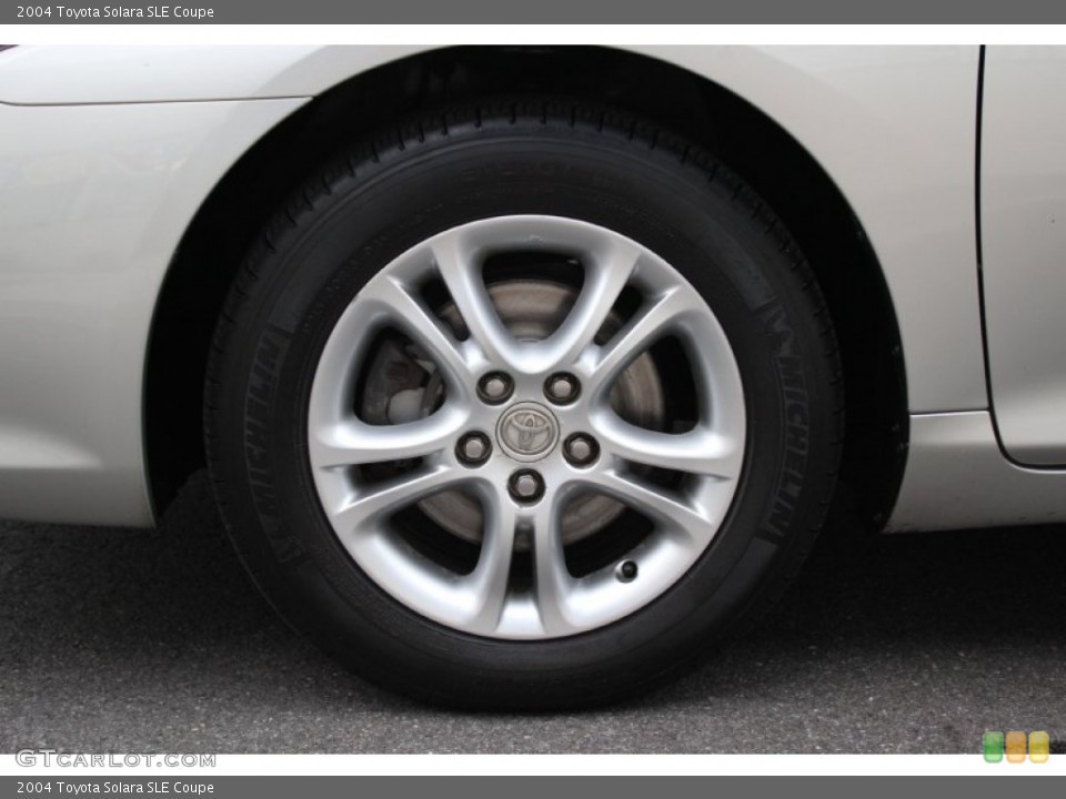 2004 Toyota Solara SLE Coupe Wheel and Tire Photo #98772272