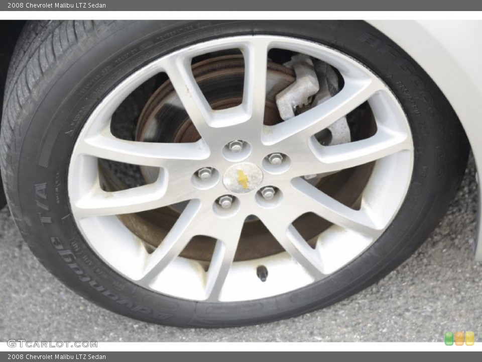 2008 Chevrolet Malibu LTZ Sedan Wheel and Tire Photo #98785932
