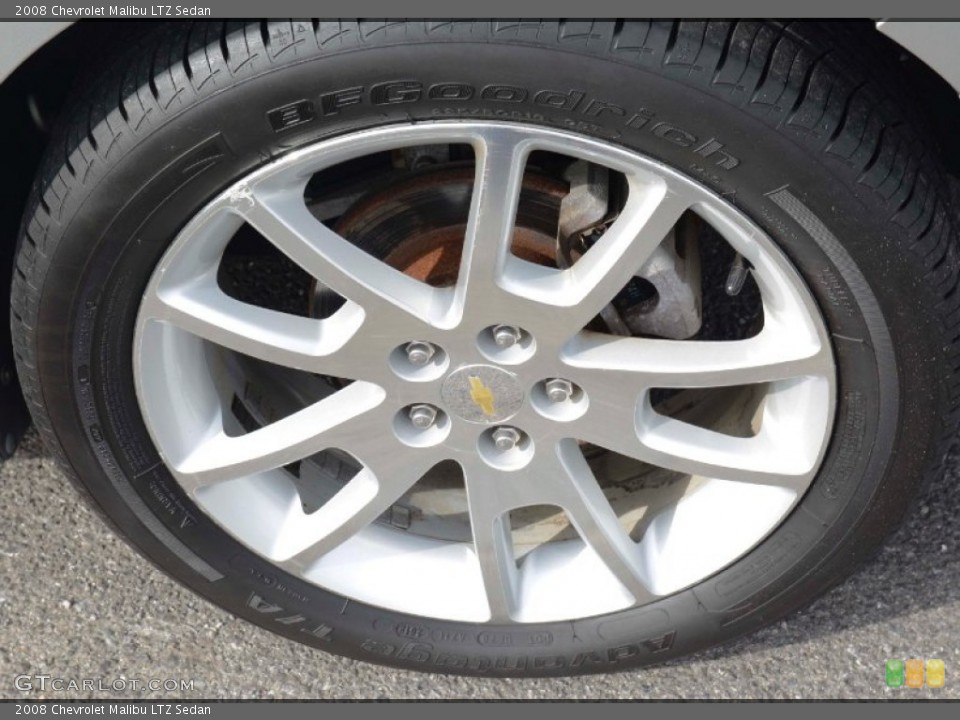 2008 Chevrolet Malibu LTZ Sedan Wheel and Tire Photo #98785981