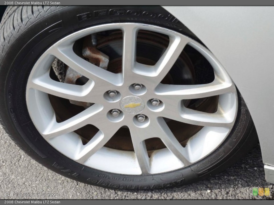2008 Chevrolet Malibu LTZ Sedan Wheel and Tire Photo #98785999