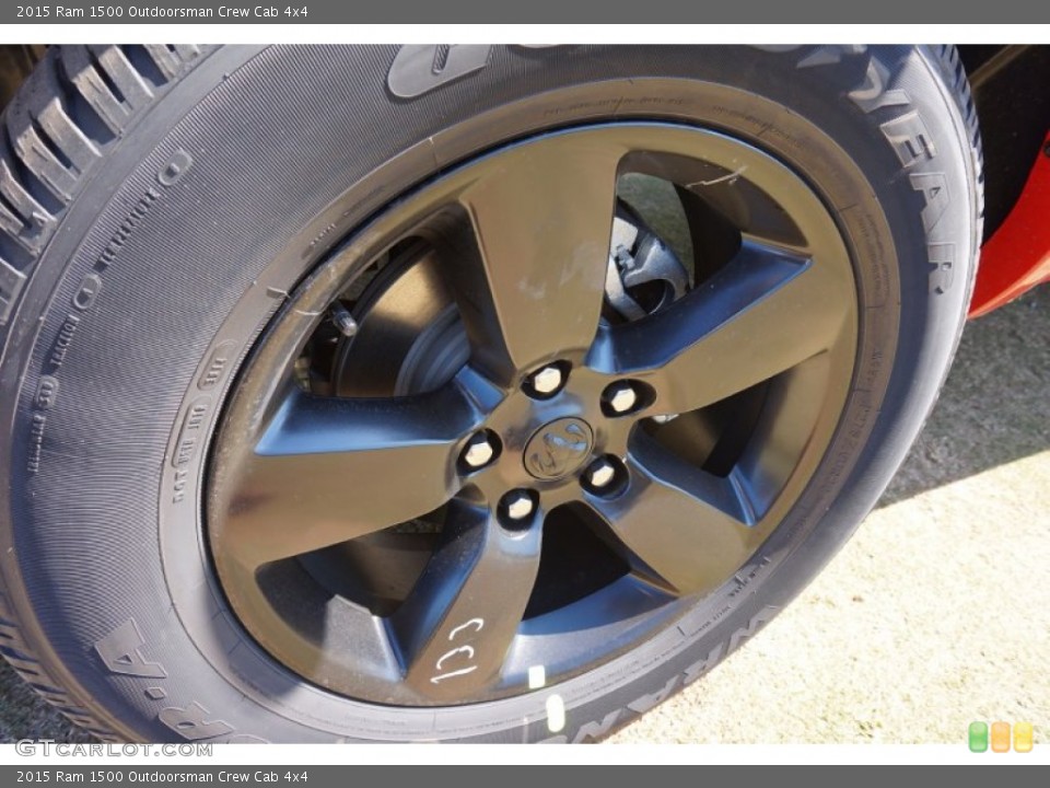 2015 Ram 1500 Outdoorsman Crew Cab 4x4 Wheel and Tire Photo #98792425